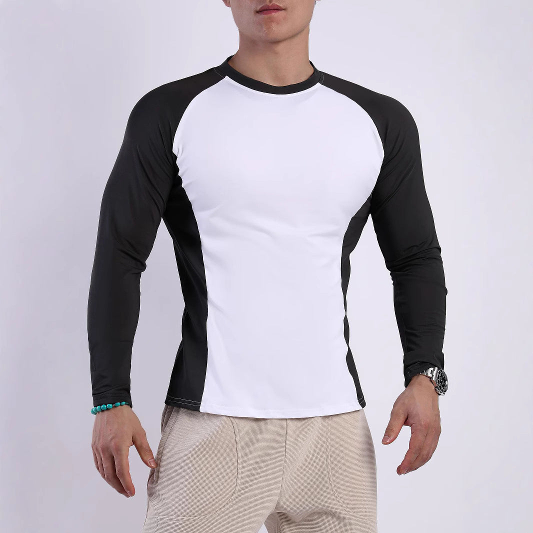 Men's sports long-sleeve shirt with breathable inserts and ergonomic cut Lisslune