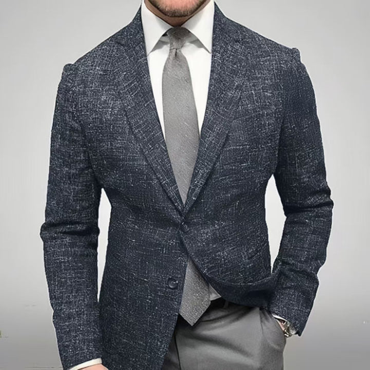 Men's elegant checked blazer made of high-quality fabric Lisslune