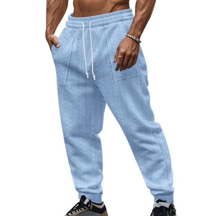 Men's Comfortable Training Pants with Side Pockets and Adjustable Drawstring Lisslune