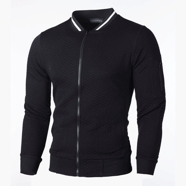 Men's sweatshirt jacket with high-quality structure and secure zip pocket Lisslune