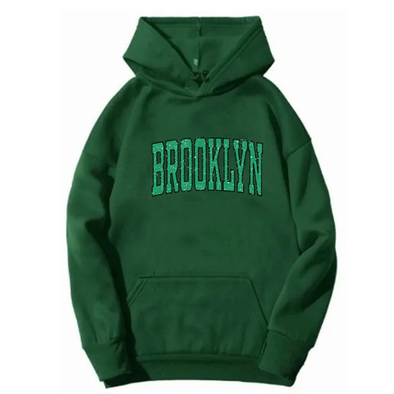Women's Hoodie with Casual Brooklyn Print Lisslune