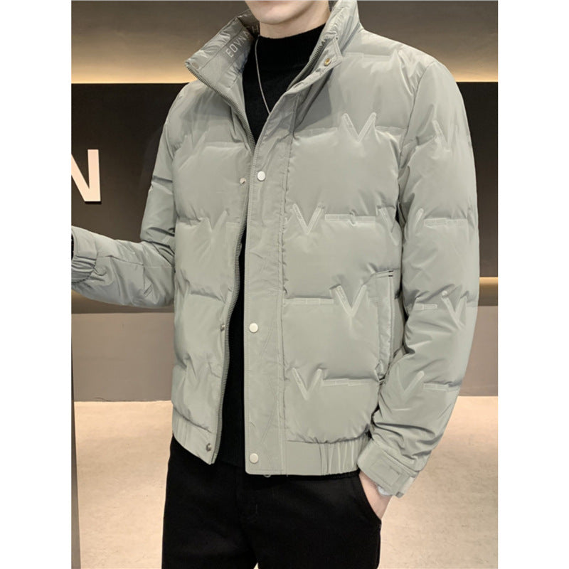 Men's Fashionable Lightweight Padded Jacket with Practical Zipper Lisslune