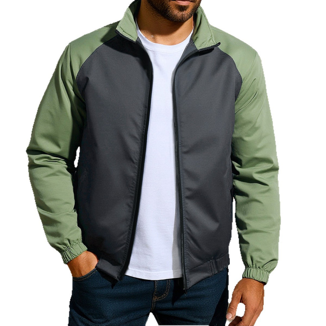 Men's lightweight functional jacket with protective standing collar Lisslune