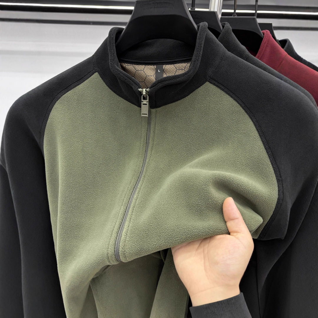 Men's leisure jacket with removable fleece lining Lisslune