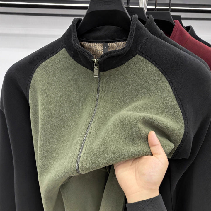 Men's leisure jacket with removable fleece lining Lisslune