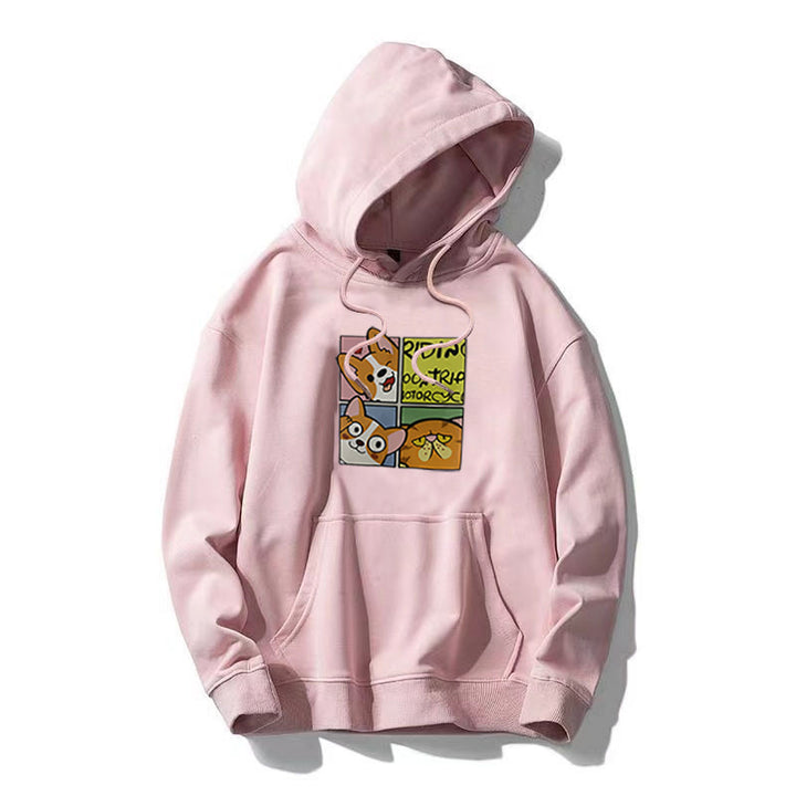 Women's Hoodie with Cute Dog Design Lisslune