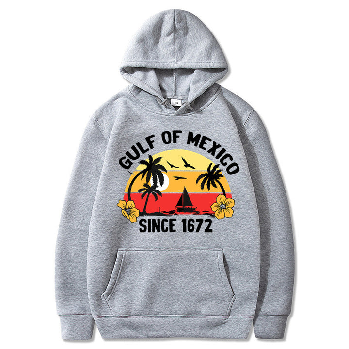 Women's hoodie with creative beach motif and high-quality fabric Lisslune