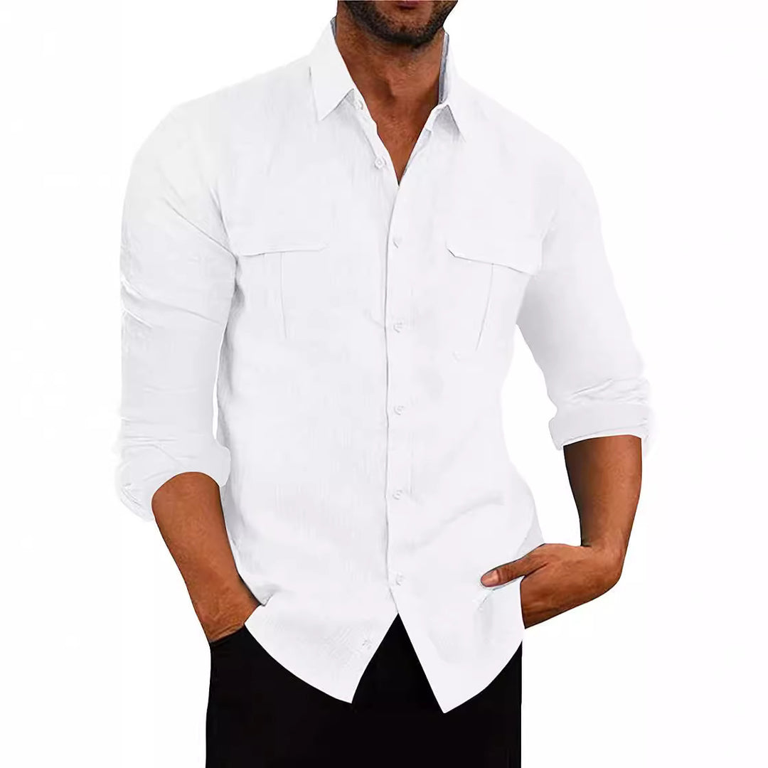 Men's shirt with two breast pockets and modern cut Lisslune