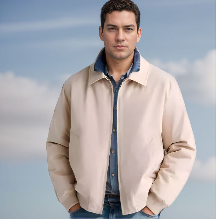 Men's casual jacket with modern design and practical details Lisslune