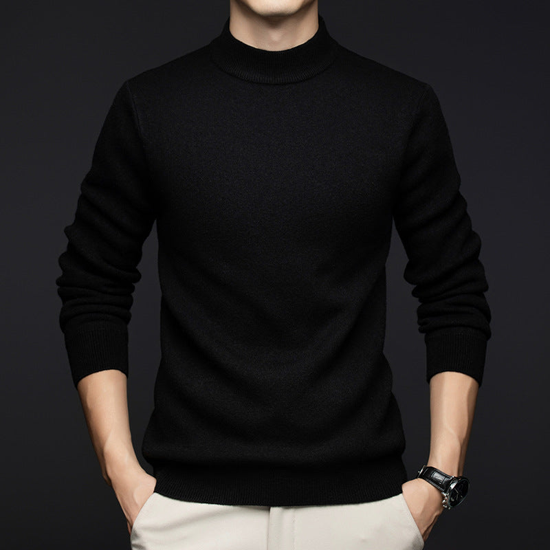 Men's fine turtleneck sweater made of high-quality cotton Lisslune