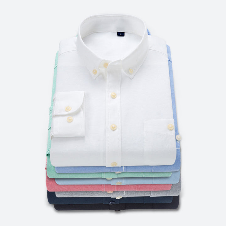 Men's business shirt with button-down collar and chest pocket Lisslune