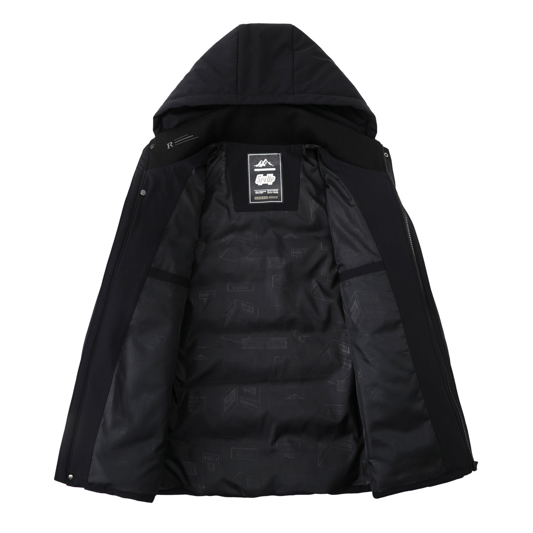 Men's Sporty Thermal Insulated Jacket with Hood Lisslune