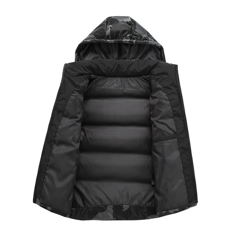 Men's Warm Padded Vest with Adjustable Hood Lisslune