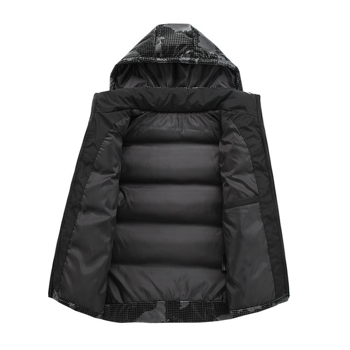 Men's Warm Padded Vest with Adjustable Hood Lisslune