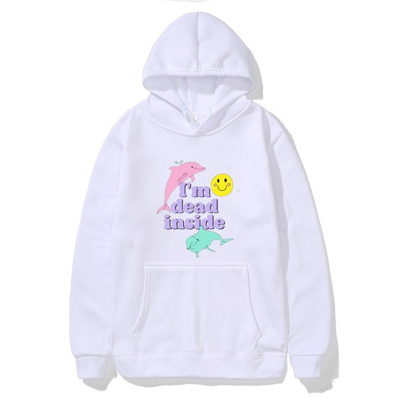 Women's hoodie with creative design and kangaroo pocket Lisslune