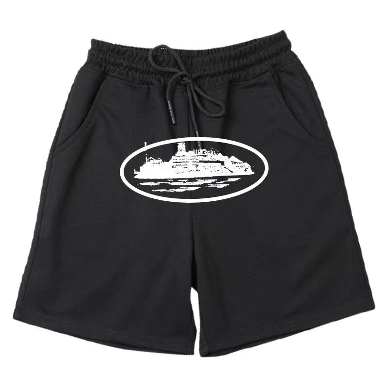 Women's comfortable sweat shorts with elastic waistband and side pockets Lisslune