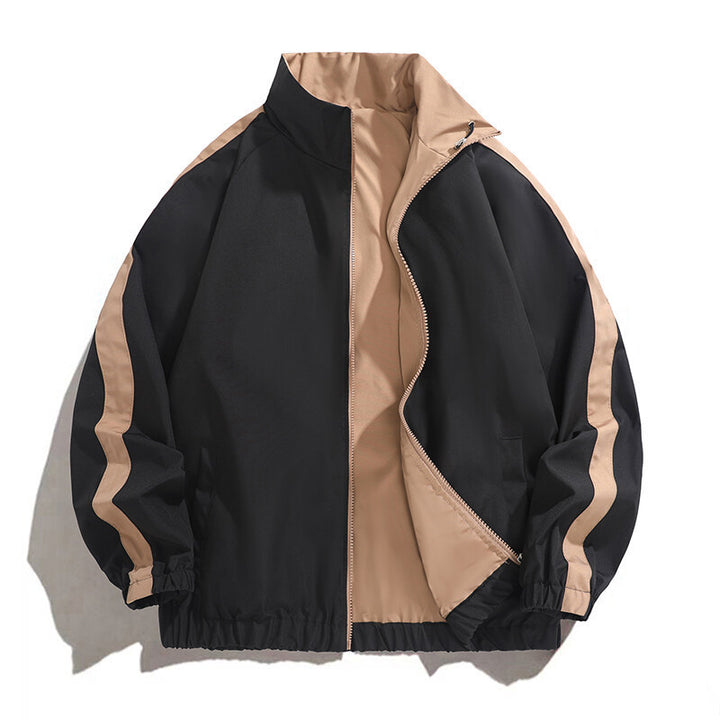 Men's fashionable casual jacket with sporty cut and contrasting accents Lisslune