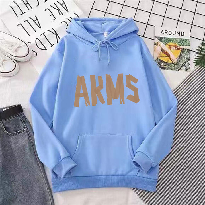Women's Hoodie with Modern Graphic Print Lisslune
