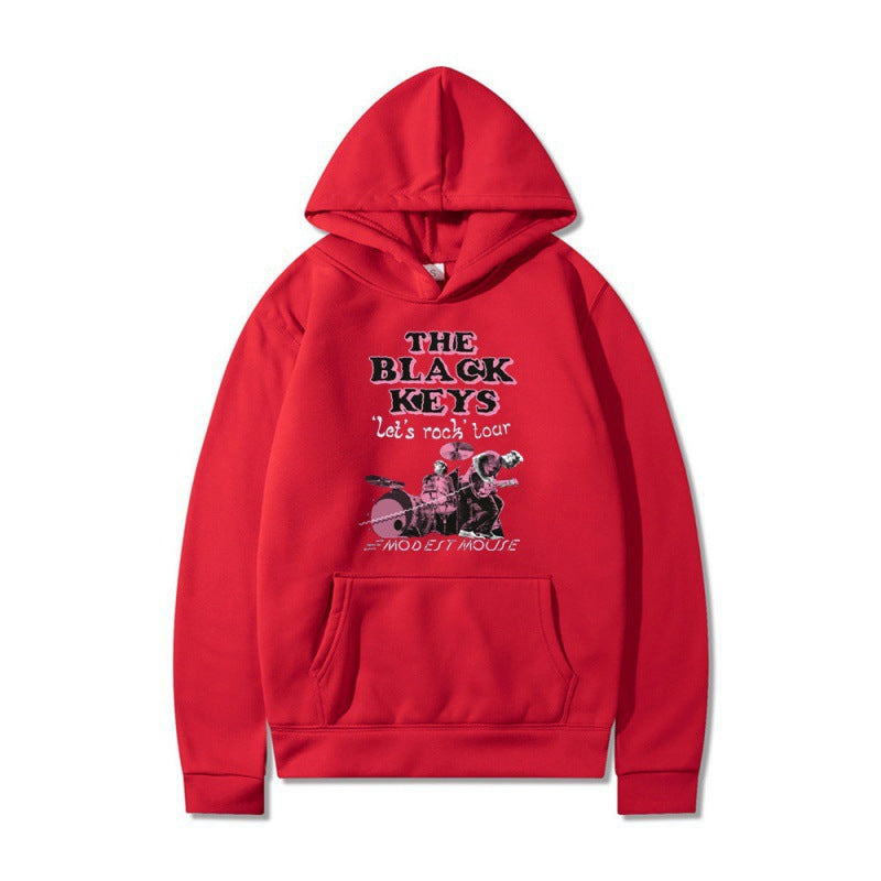 Women's hoodie with creative rock band design and comfortable fit Lisslune