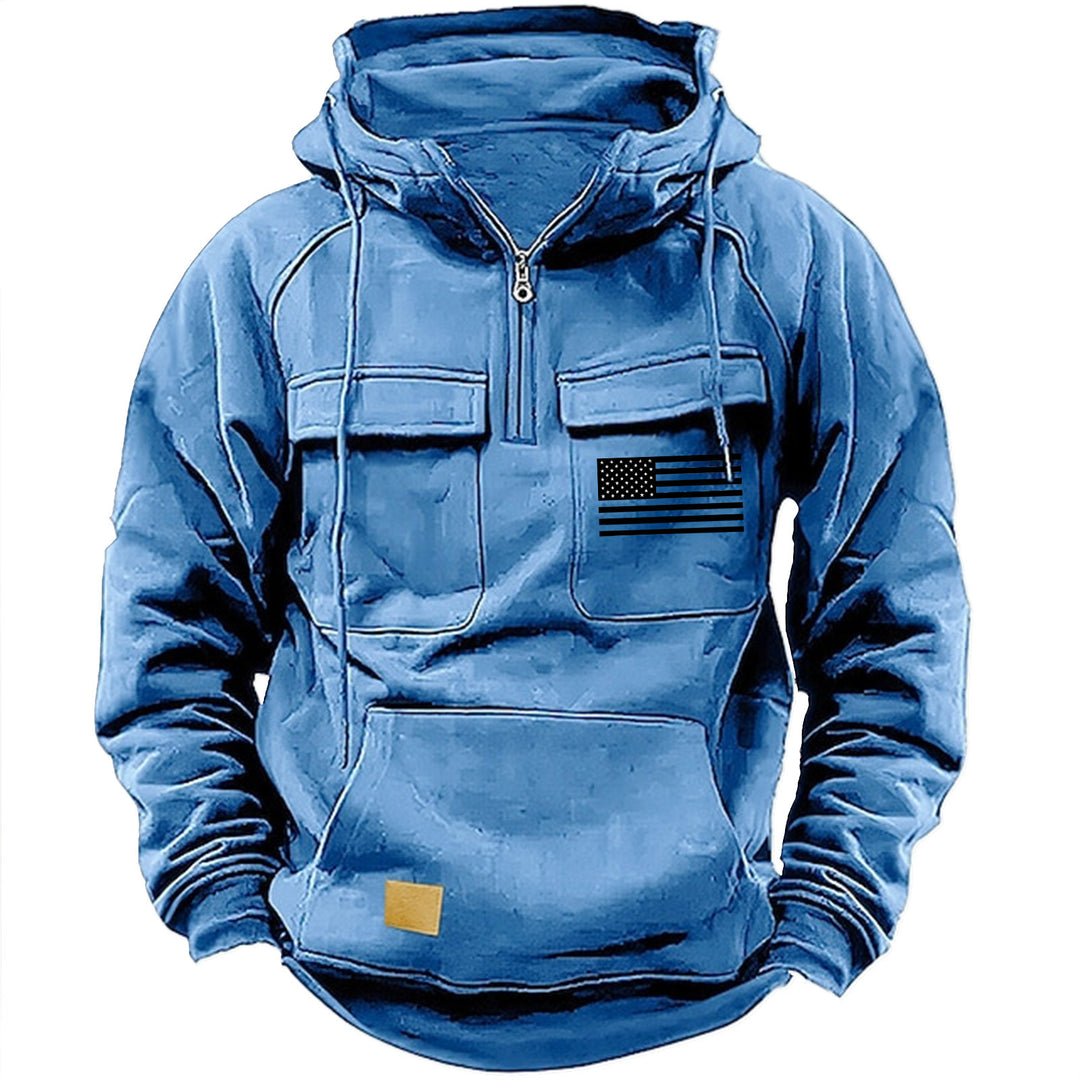 Men's practical hoodies with numerous pockets Lisslune