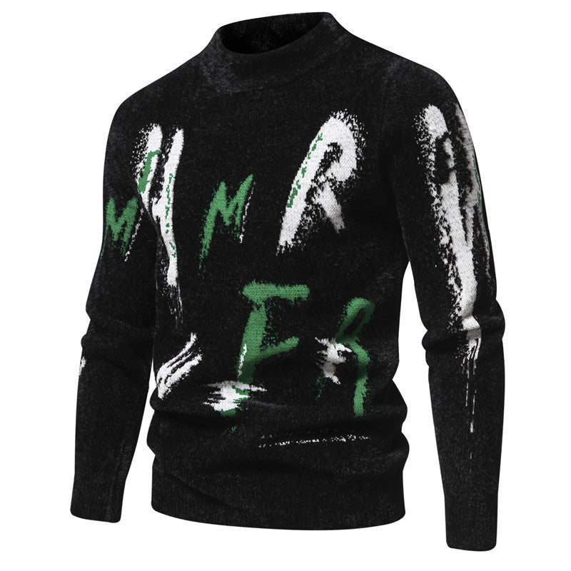 Men's Sweater with Modern Graphic Patterns Lisslune