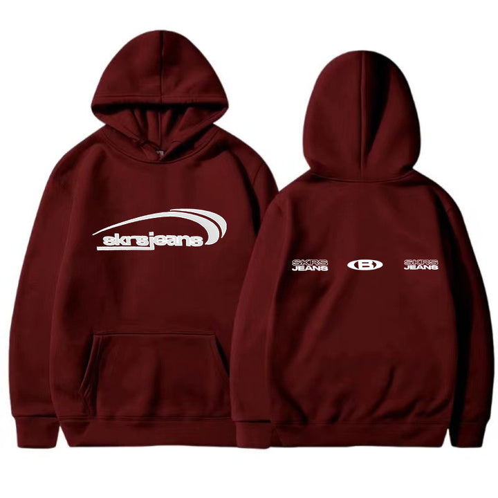Women's hooded sweatshirt with modern logo design and practical kangaroo pockets Lisslune
