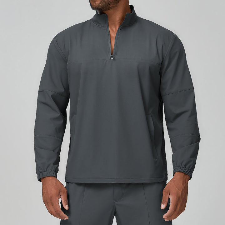 Men's Sporty Jacket with Short Zipper Lisslune