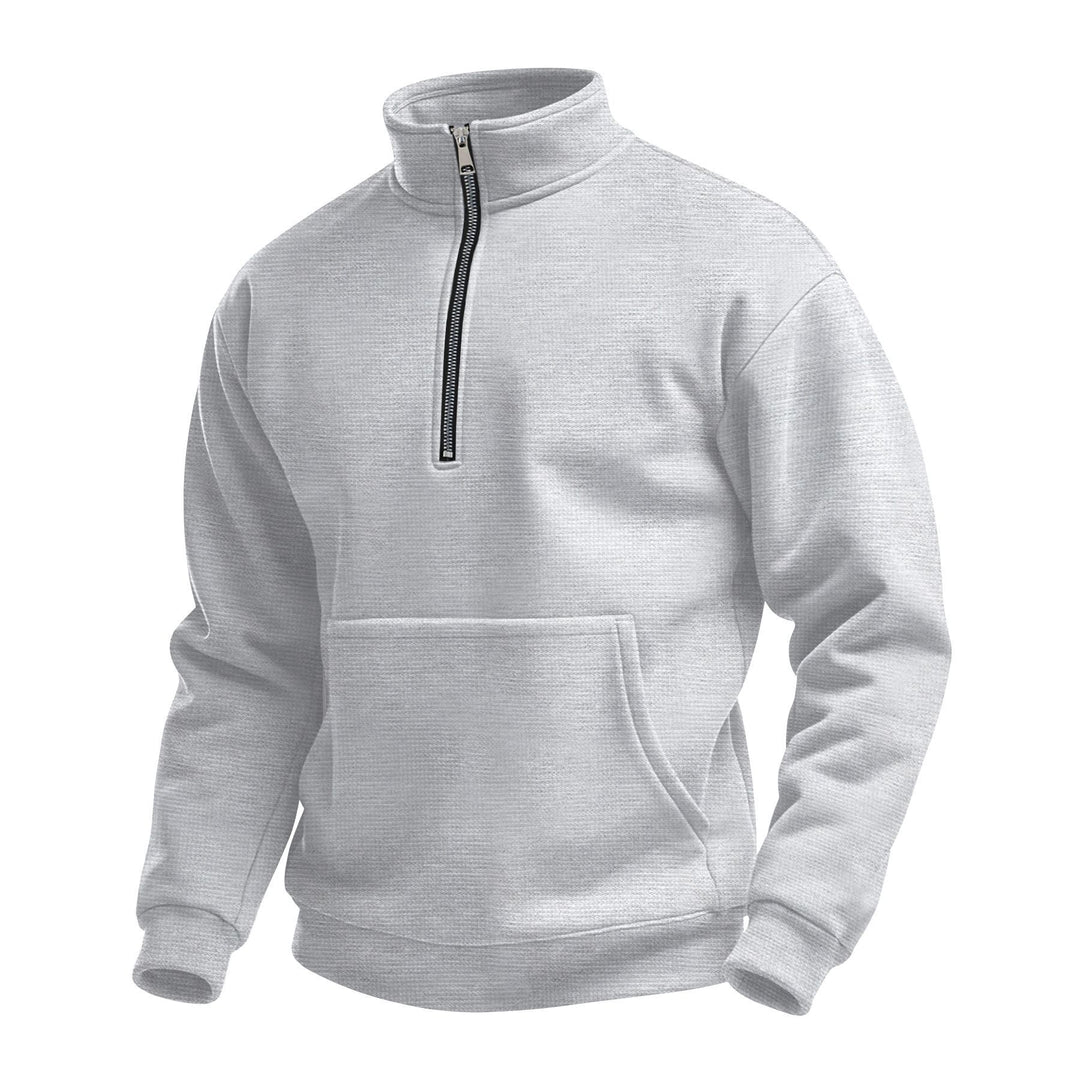 Men's fleece pullover with convertible collar Lisslune