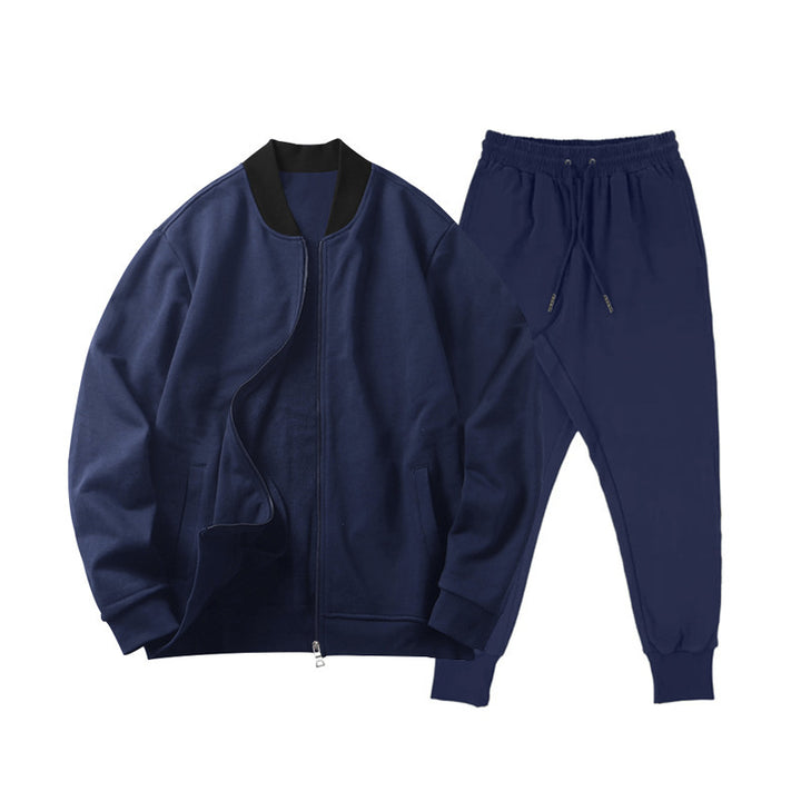 Men's sporty leisure suit with elastic waistband and practical pockets Lisslune