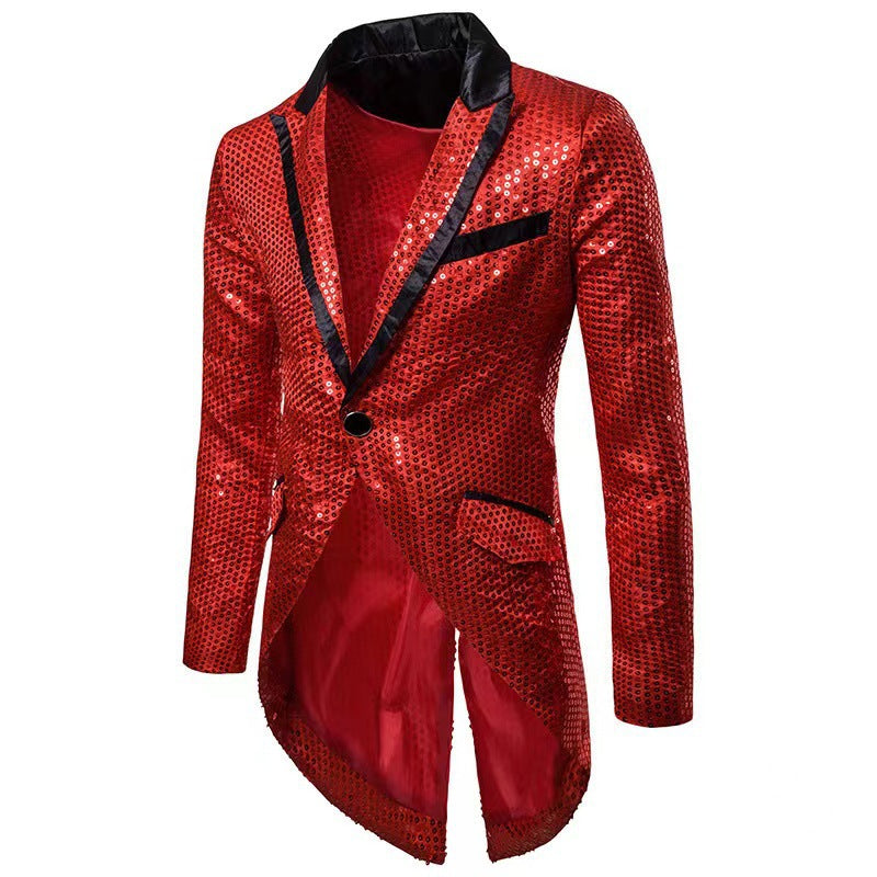 Men's fashionable and shiny blazer with a stylish cut Lisslune