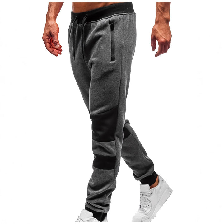 Men's stylish leisure jogging pants with breathable inserts and practical drawstring Lisslune