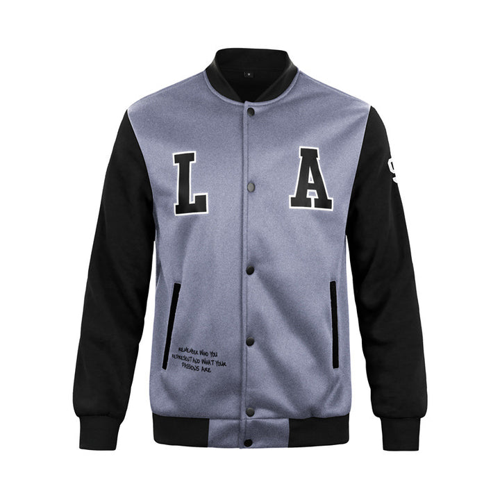 Men's College Jacket with Unique Design Elements Lisslune