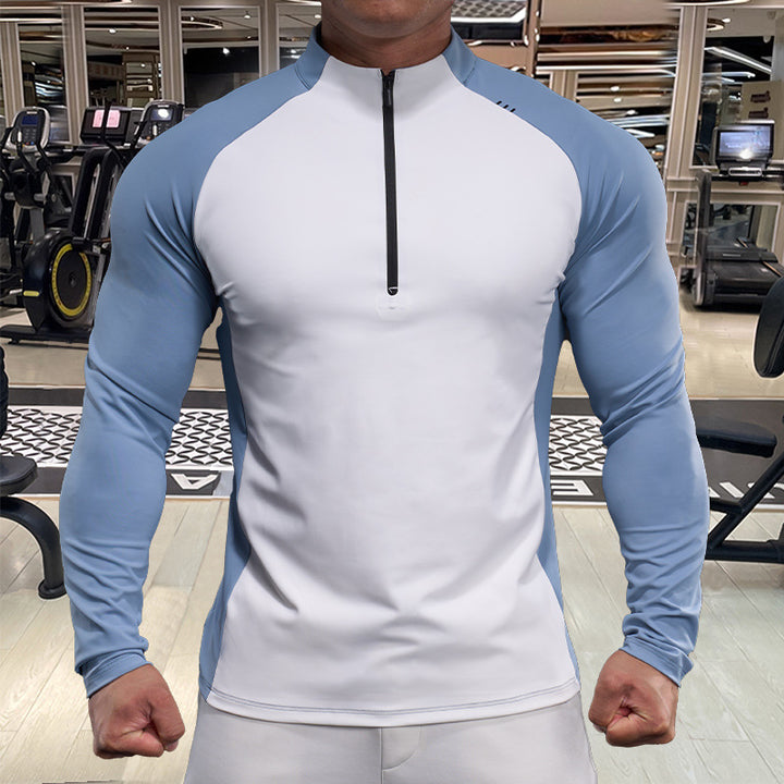 Men's functional shirt with half zip and breathable properties Lisslune
