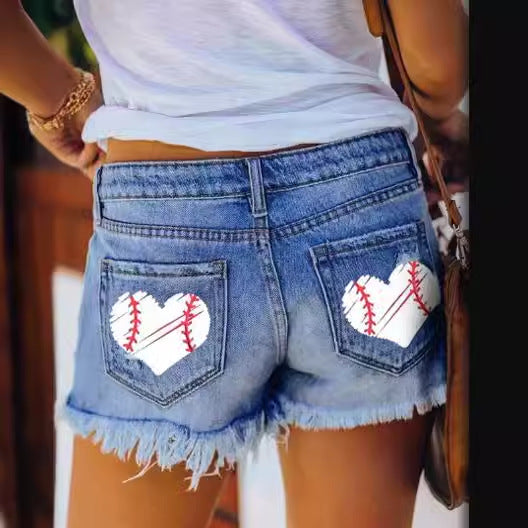Ladies shorts in destroyed design Lisslune