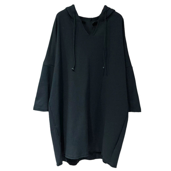 Women's hoodie dress with generous cut and hood Lisslune
