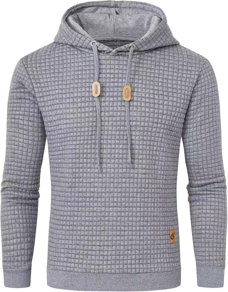 Men's hooded sweatshirt made of textured fabric Lisslune