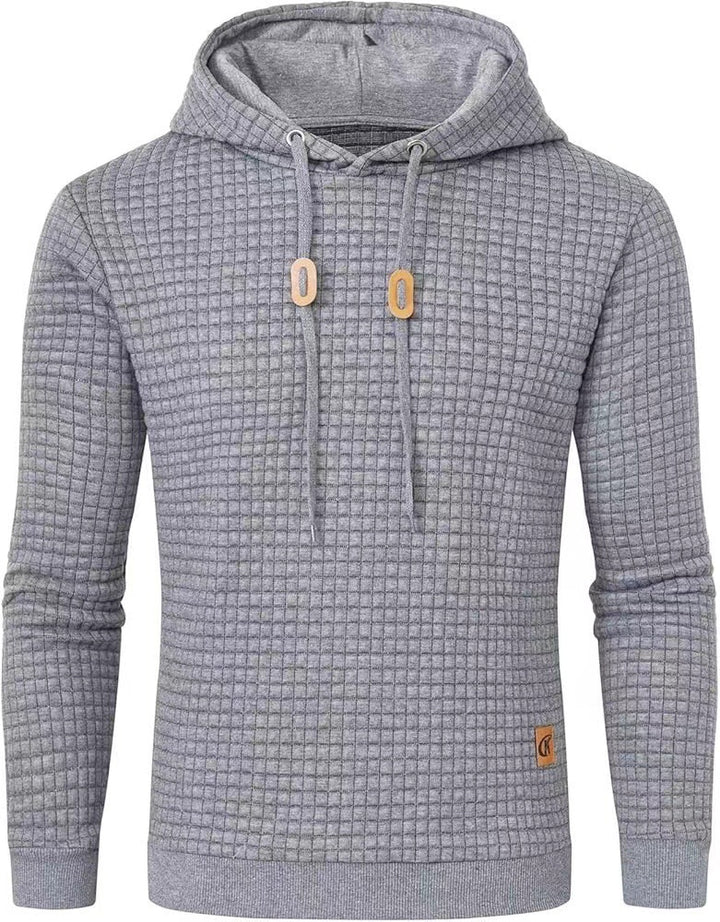 Men's hooded sweatshirt made of textured fabric Lisslune