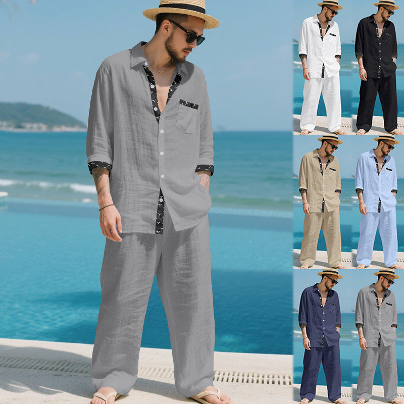 Men's elegant casual blazer with matching pants Lisslune