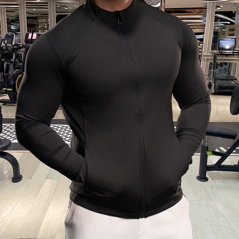 Men's Sports Jacket with Breathable Material and Integrated Zipper Lisslune