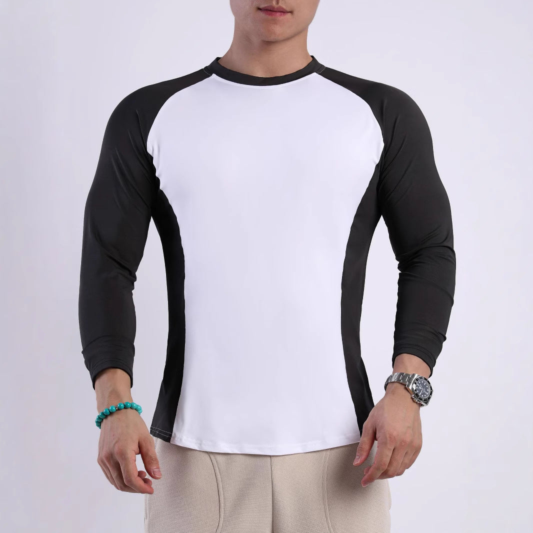 Men's sports long-sleeve shirt with breathable inserts and ergonomic cut Lisslune