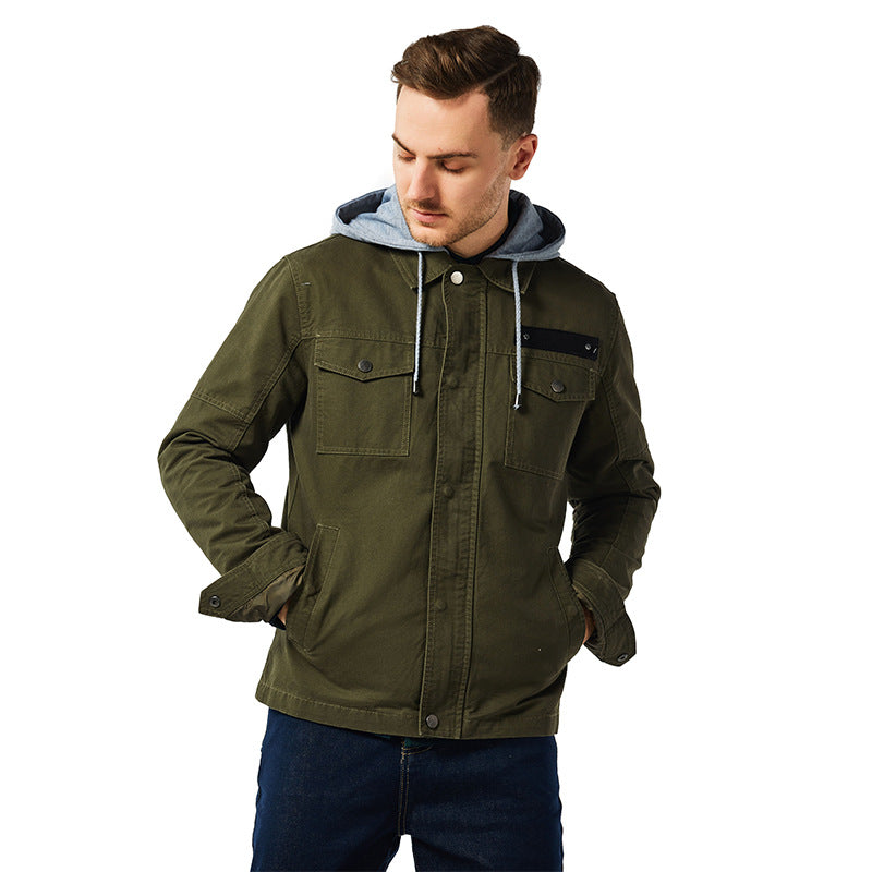 Men's Versatile Outdoor Jacket with Integrated Hood Lisslune