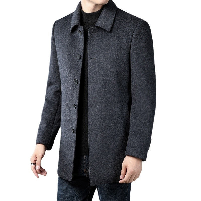 Men's Stylish Coat with Elegant Collar Lisslune