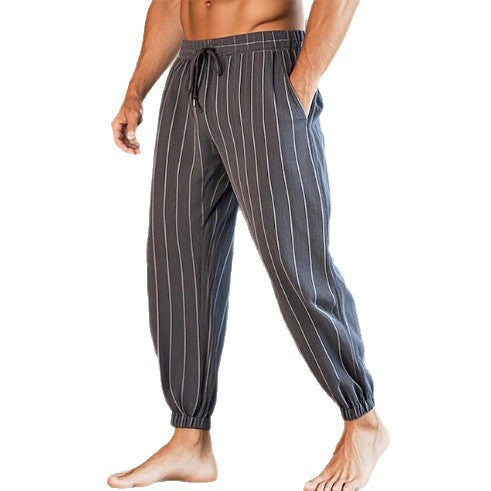 Men's casual pants with modern stripe pattern Lisslune