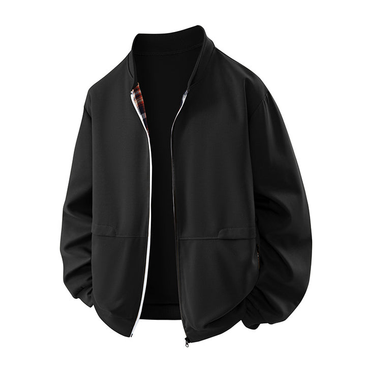 Men's Casual Cover-up with Stand Collar Lisslune