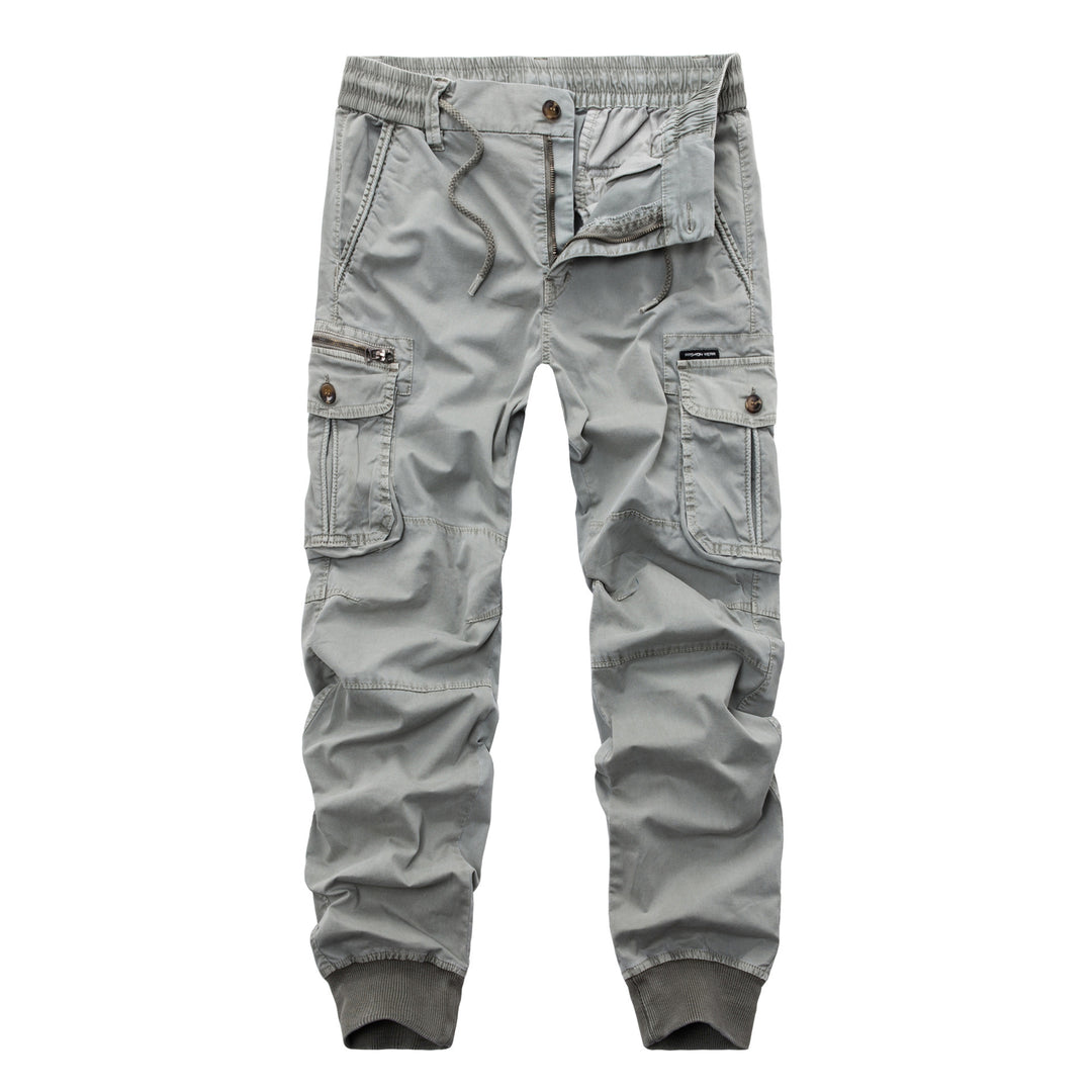 Men's cargo pants with several practical pockets and elastic waistband Lisslune