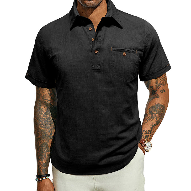 Men's Short Sleeve Shirt Lisslune
