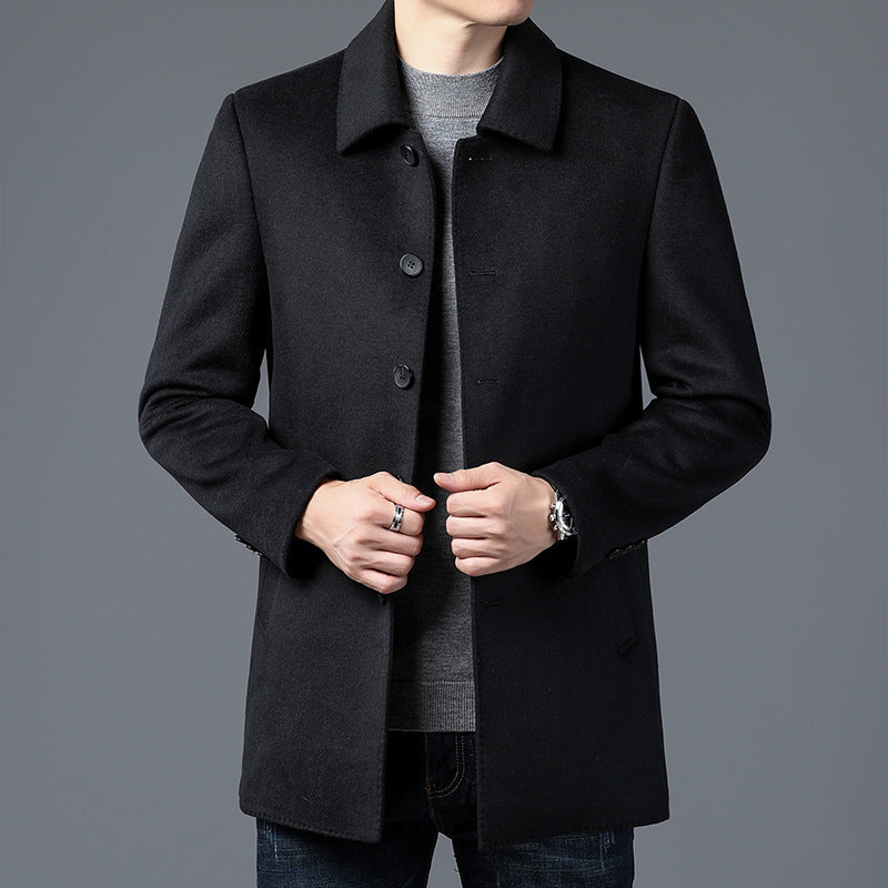 Men's Stylish Coat with Elegant Collar Lisslune