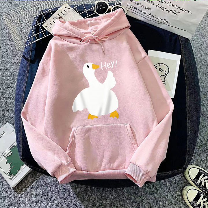 Women's hoodie with playful duck motif Lisslune