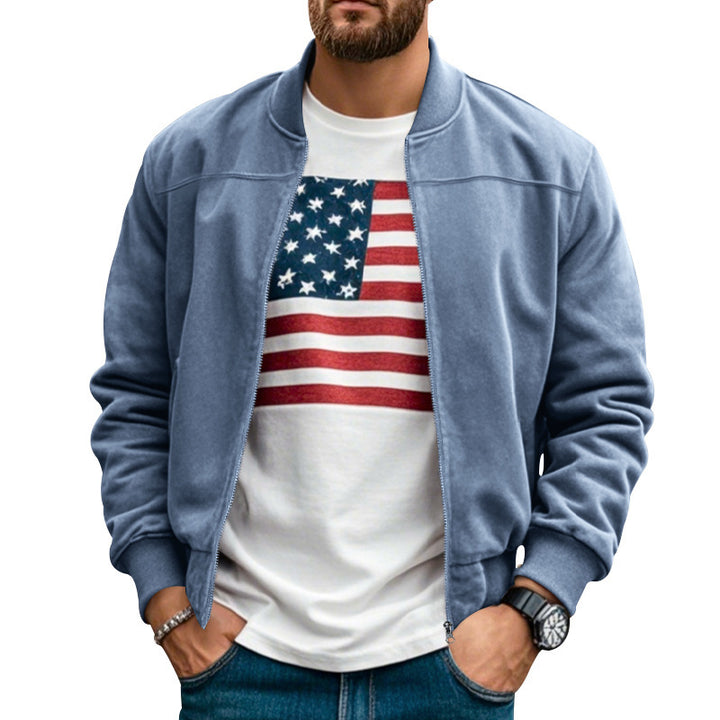 Men's bomber jacket with modern cut and practical pockets Lisslune