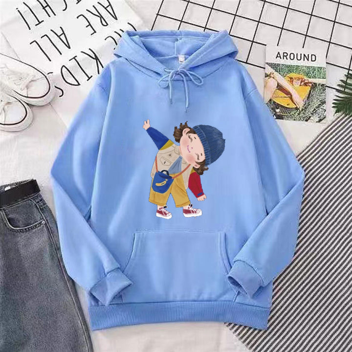 Ladies hoodie with playful children's design Lisslune